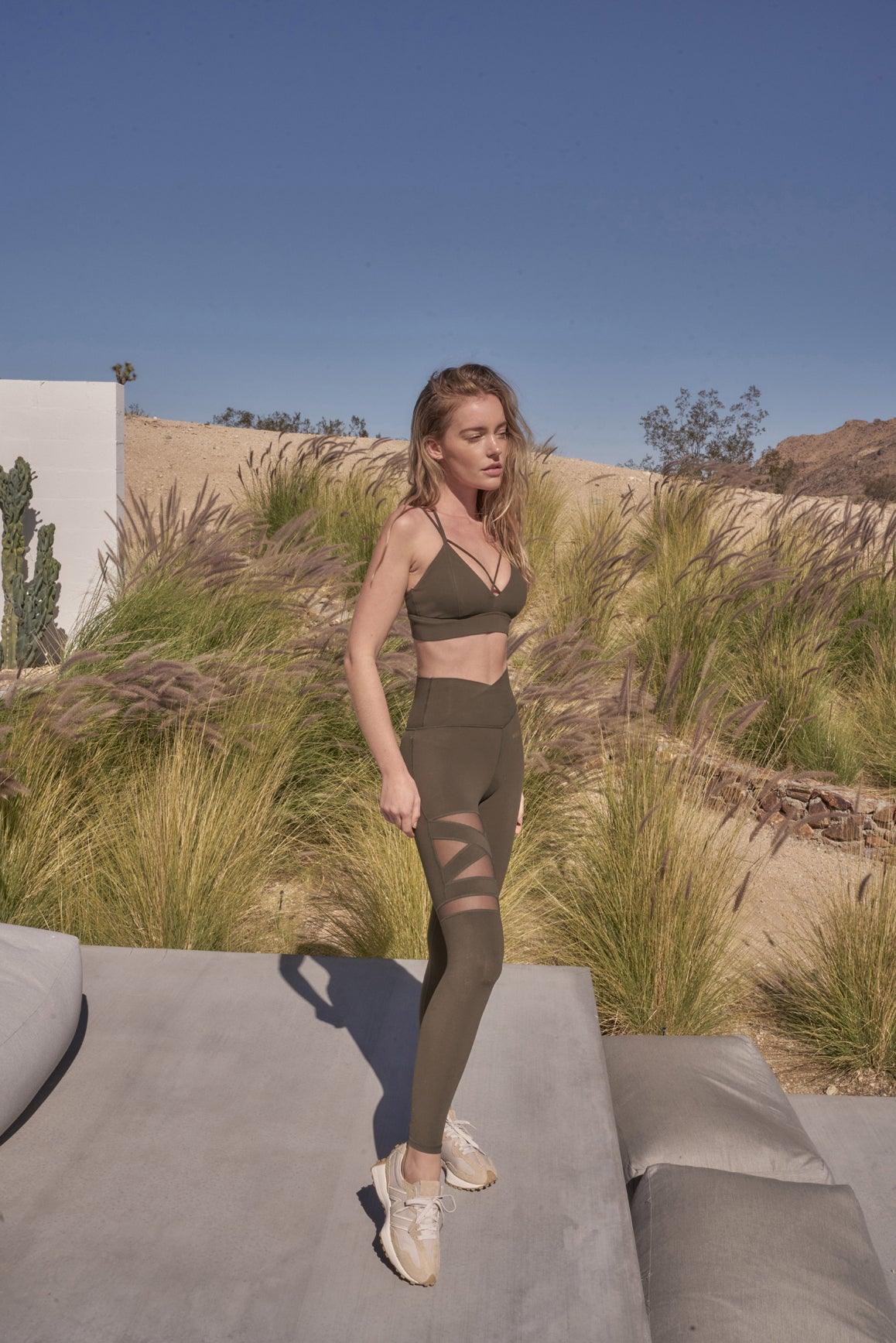 model wears a WISKII Training Mesh Leggings